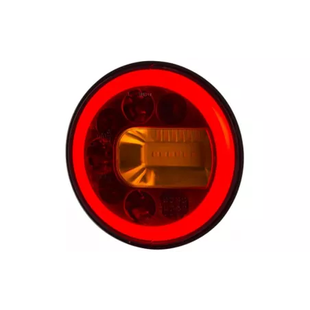 Lampa Zespolona Tylna 3-funkcyjna (LED) Pomarańczowo - Czerwony 12 / 24V Prawa