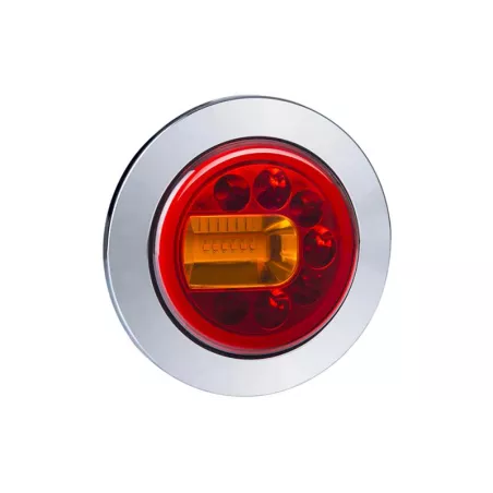 Feu Multifonction Arrière (LED) Orange - Rouge 12 / 24V Gauche