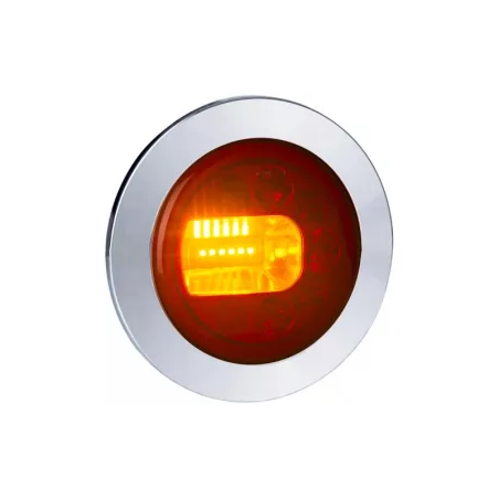 Integrierte Rückleuchte (LED) Orange - Rot 12 / 24V Gauche