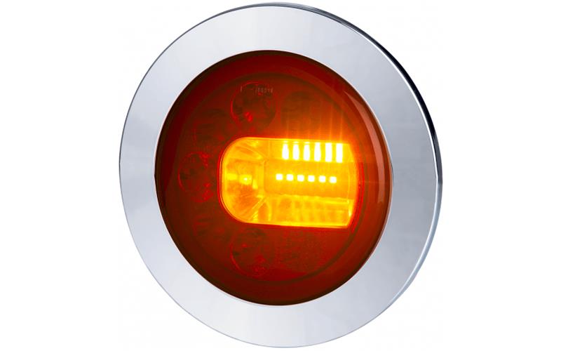 Feu Multifonction Arrière (LED) Orange - Rouge 12 / 24V Droit