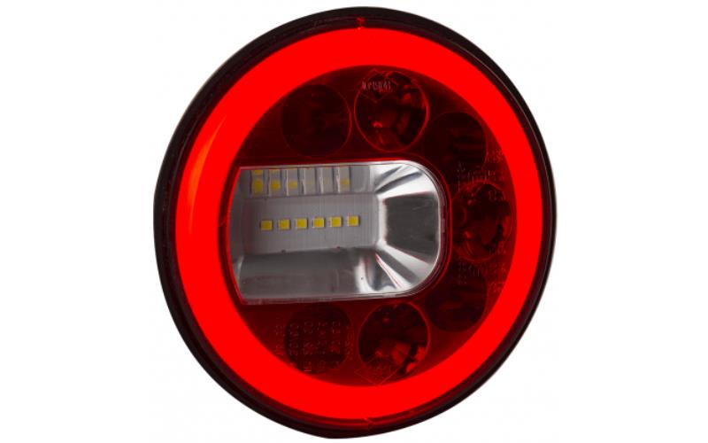 ЗАДНИЙ КОМБИНИРОВАННЫЙ ФОНАРЬ (LED) БЕЛЫЙ - КРАСНЫЙ 12 / 24V ЛЕВАЯ