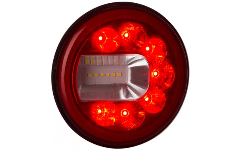 ЗАДНИЙ КОМБИНИРОВАННЫЙ ФОНАРЬ (LED) БЕЛЫЙ - КРАСНЫЙ 12 / 24V ЛЕВАЯ