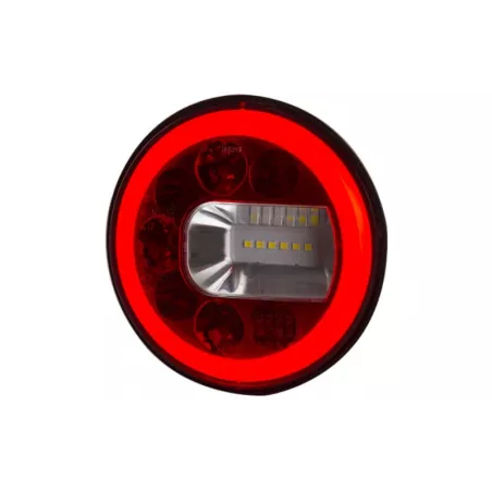 Lampa Zespolona Tylna 3-funkcyjna (LED) Biało - Czerwony 12 / 24V Prawa