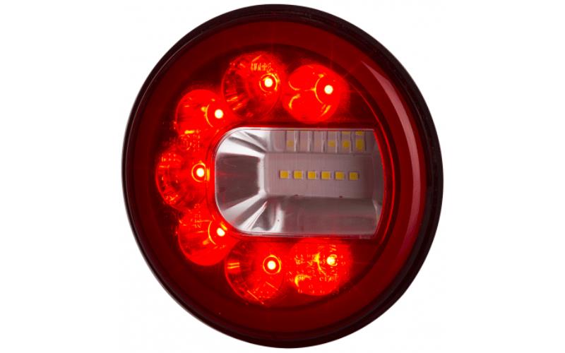 Lampa Zespolona Tylna 3-funkcyjna (LED) Biało - Czerwony 12 / 24V Prawa