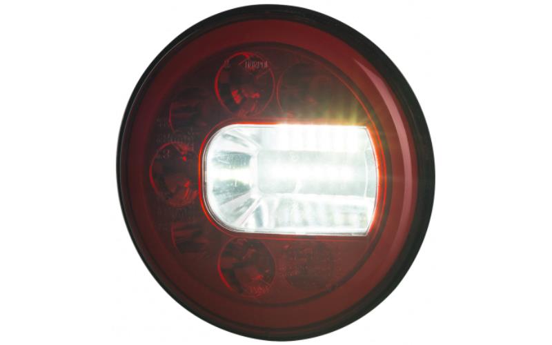 Feu Multifonction Arrière (LED) Blanc - Rouge 12 / 24V Droit