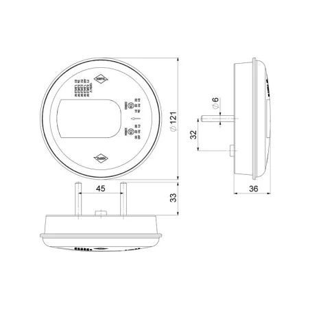 Multifunction Rear Lamp (LED) White - Red 12 / 24V Right