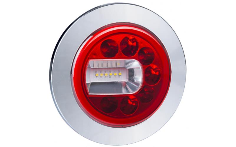 Feu Multifonction Arrière (LED) Blanc - Rouge 12 / 24V Gauche