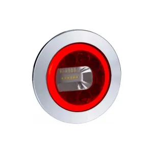 ЗАДНИЙ КОМБИНИРОВАННЫЙ ФОНАРЬ (LED) БЕЛЫЙ - КРАСНЫЙ 12 / 24V ЛЕВАЯ