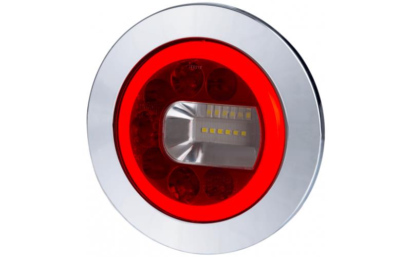 Feu Multifonction Arrière (LED) Blanc - Rouge 12 / 24V Droit
