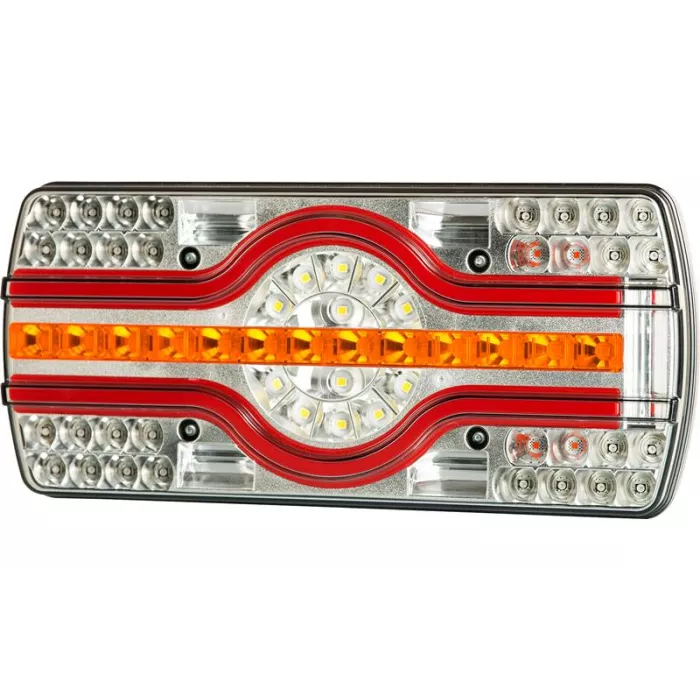Luz Combinada - Iluminación de La Placa de MatrÍcula Lateral (LED) Blanca - Amarilla - Roja 12 / 24V Universal