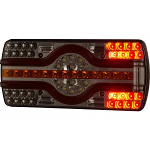 Lampa Zespolona Ze światłem Oświetlenia Tablicy Rejestracyjnej Dolne (LED) Biało - Pomarańczowo - Czerwony 12 / 24V Lewy