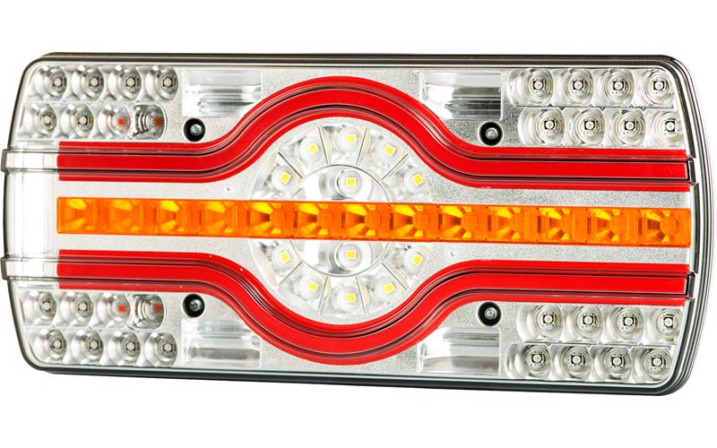 Luz Combinada - Iluminación de La Placa de MatrÍcula Lateral (LED) Blanca - Amarilla - Roja 12 / 24V Derecho