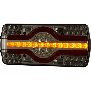Feu Multifonction (LED) Blanc - Orange - Rouge 12 / 24V Droit