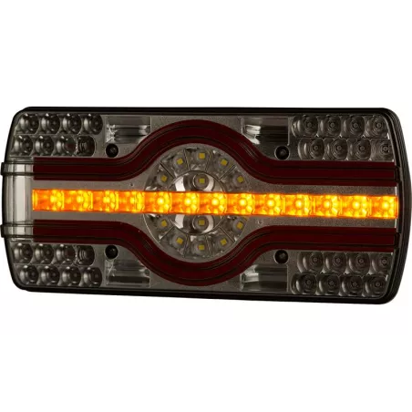 Lampa Zespolona Ze światłem Oświetlenia Tablicy Rejestracyjnej Dolne (LED) Biało - Pomarańczowo - Czerwony 12 / 24V Prawy