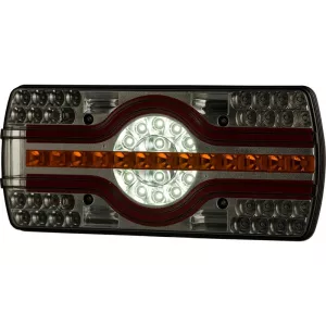 Lampa Zespolona Ze światłem Oświetlenia Tablicy Rejestracyjnej Dolne (LED) Biało - Pomarańczowo - Czerwony 12 / 24V Prawy