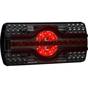 Lampa Zespolona Ze światłem Oświetlenia Tablicy Rejestracyjnej Dolne (LED) Biało - Pomarańczowo - Czerwony 12 / 24V Prawy