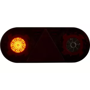 Lampa Zespolona Tylna 6-funkcyjna (Neon) z Odblaskiem (LED) Biało - Pomarańczowo - Czerwony 12 / 24V Lewa