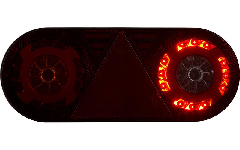 Integrierte Rückleuchte (LED) Weiß - Orange - Rot 12 / 24V Gauche