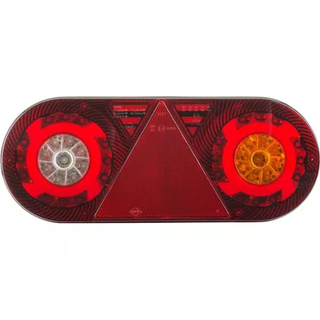 Feu Multifonction (LED) Blanc - Orange - Rouge 12 / 24V Droit