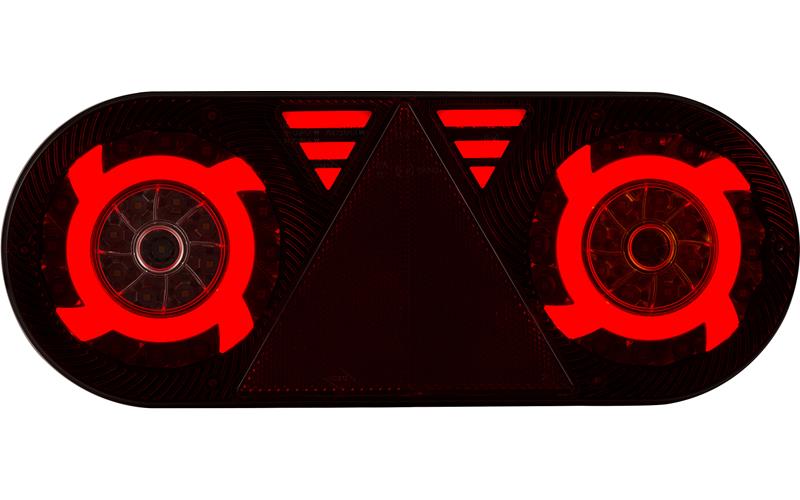 Multifunction Rear Lamp, 6-function (LED) White - Orange - Red 12 / 24V Right