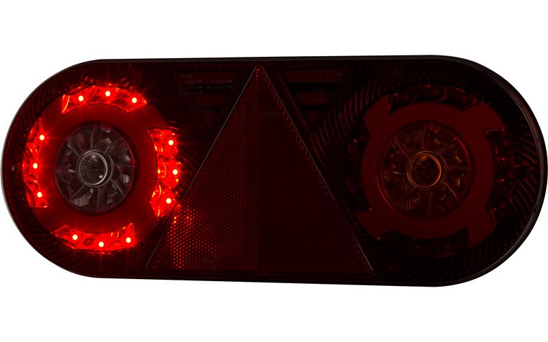 Multifunction Rear Lamp, 6-function (LED) White - Orange - Red 12 / 24V Right