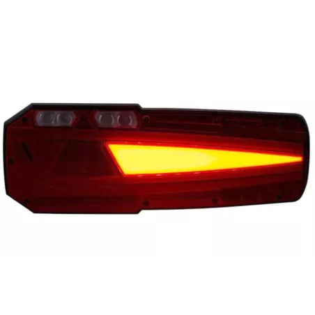 Feu Arrière Multifonction Avec Triangle Réflecteur (LED) Blanc - Orange - Rouge 12 / 24V Gauche