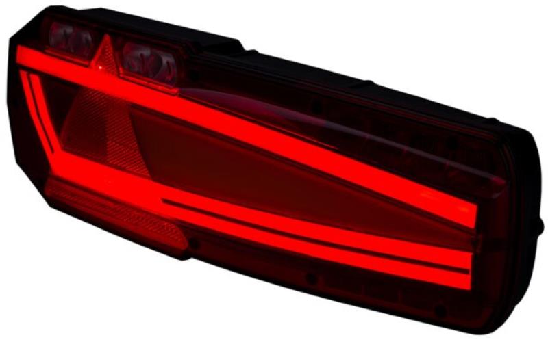 Rear Multifunction Light With Retroreflective Triangle (LED) White - Orange - Red 12 / 24V Left