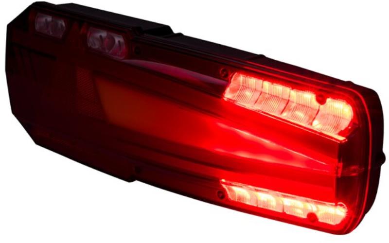 Rear Multifunction Light With Retroreflective Triangle (LED) White - Orange - Red 12 / 24V Left
