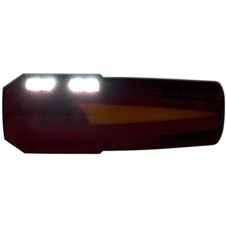 Rear Multifunction Light With Retroreflective Triangle (LED) White - Orange - Red 12 / 24V Left