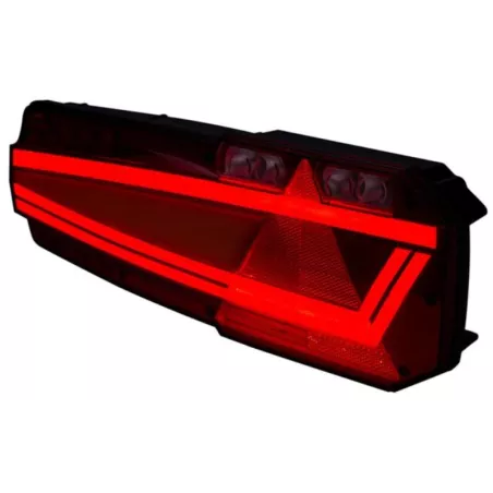 Rear Multifunction Light With Retroreflective Triangle (LED) White - Orange - Red 12 / 24V Right