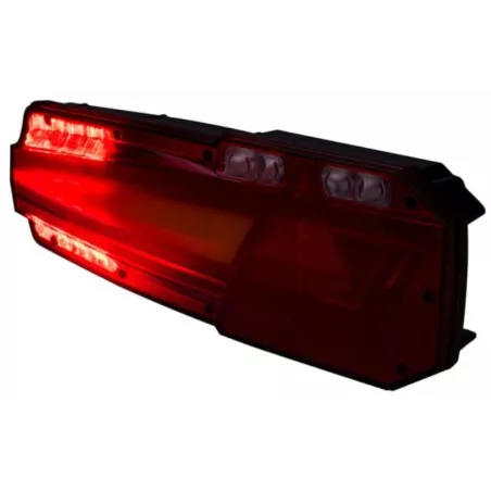 Multifunktions-Heckleuchte Mit Rückstrahlendem Dreieck (LED) Weiß - Orange - Rot 12 / 24V Recht