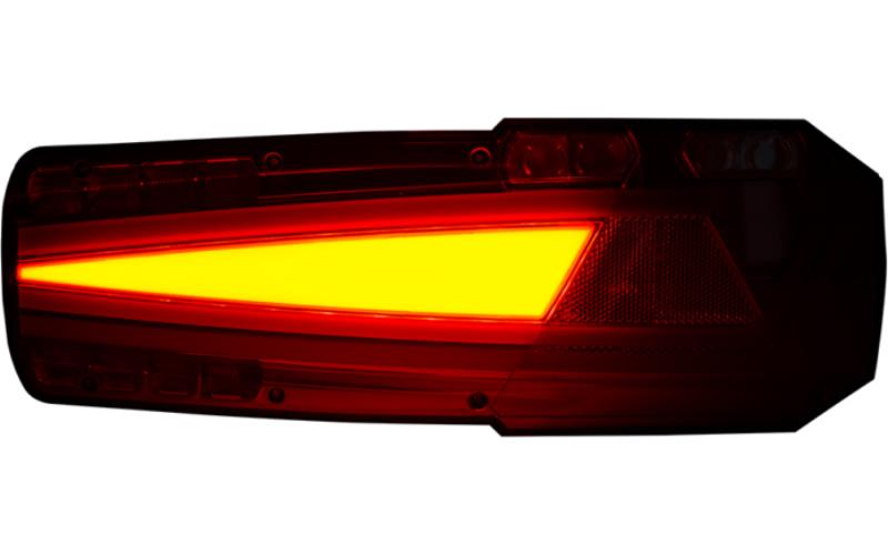 ЗАДНИЙ КОМБИНИРОВАННЫЙ ФОНАРЬ СО СВЕТООТРАЖАТЕЛЕМ (LED) БЕЛЫЙ - ОРАНЖЕВЫЙ - КРАСНЫЙ 12 / 24V ПРАВАЯ