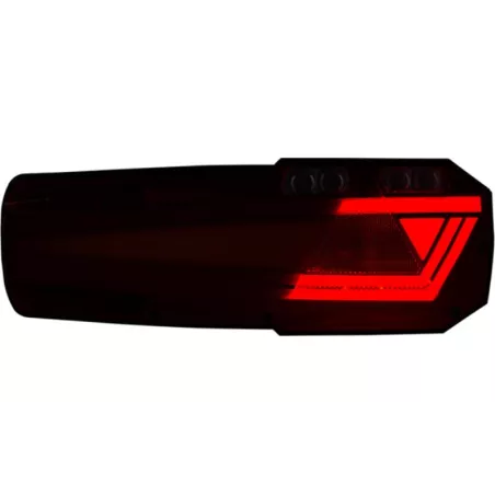 Feu Arrière Multifonction Avec Réflecteur (LED) Blanc - Orange - Rouge 12 / 24V Droit