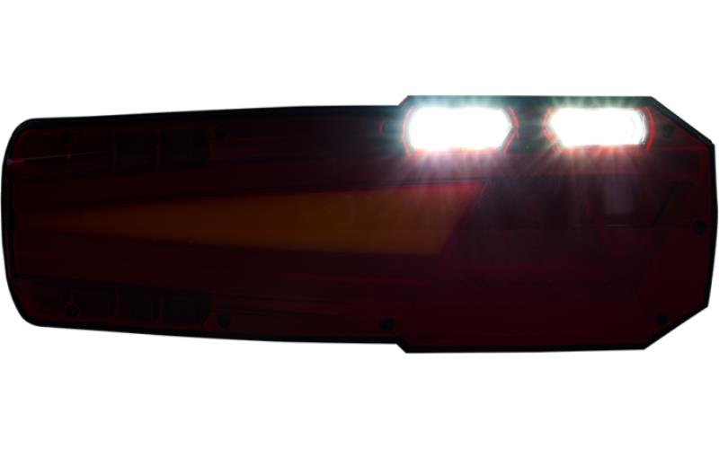Multifunktions-Heckleuchte Mit Rückstrahler (LED) Weiß - Orange - Rot 12 / 24V Recht