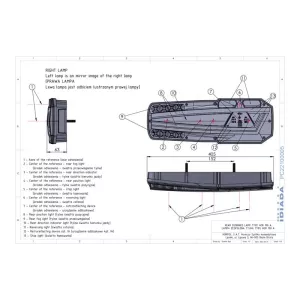Lampa Zespolona Tylna 6-funkcyjna (LED) Biało - Pomarańczowo - Czerwony 12 / 24V Prawa