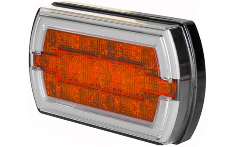 Integrierte Vordere Leuchte (LED) Weiß - Orange 12 / 24V Universal