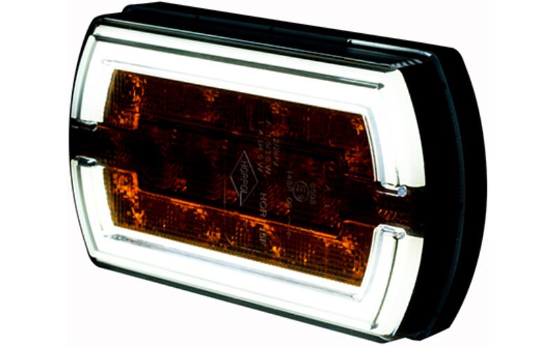 Integrierte Vordere Leuchte (LED) Weiß - Orange 12 / 24V Universal