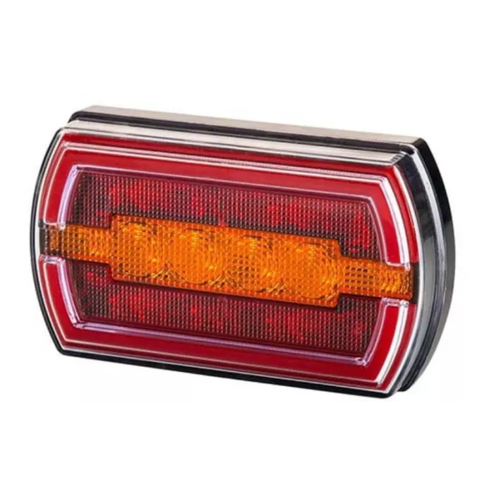 Multifunction Rear Light, 3-function LED Rear Light (LED) Orange - Red 12 / 24V Universal