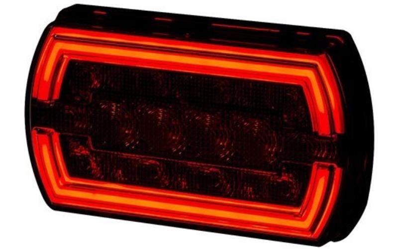 Multifunction Rear Light, 3-function LED Rear Light (LED) Orange - Red 12 / 24V Universal
