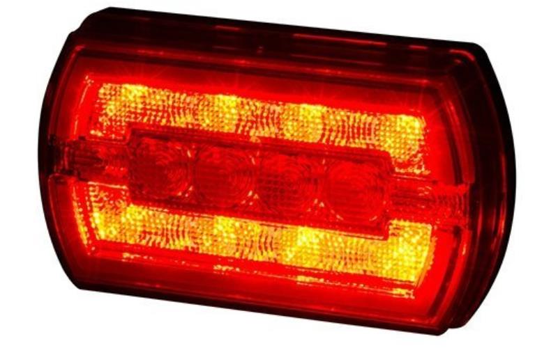 Multifunction Rear Light, 3-function LED Rear Light (LED) Orange - Red 12 / 24V Universal