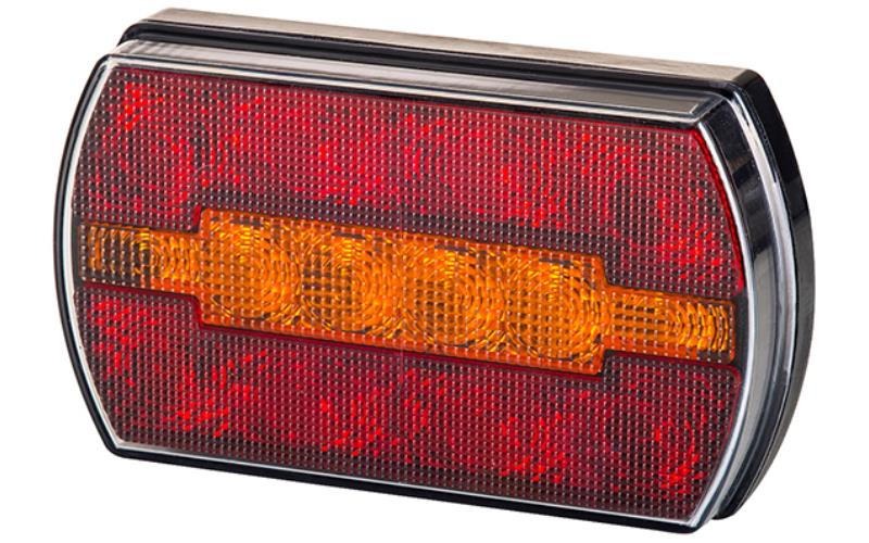 Multifunction Rear Light, 3-function (LED) Orange - Red 12 / 24V Universal