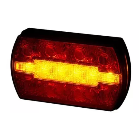 Multifunction Rear Light, 3-function (LED) Orange - Red 12 / 24V Universal
