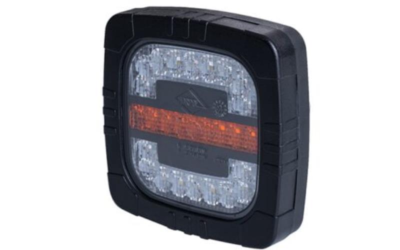 Intergrierte Vordere Leuchte, 2-Funktions (LED) Weiß - Orange 12 / 24V Universal