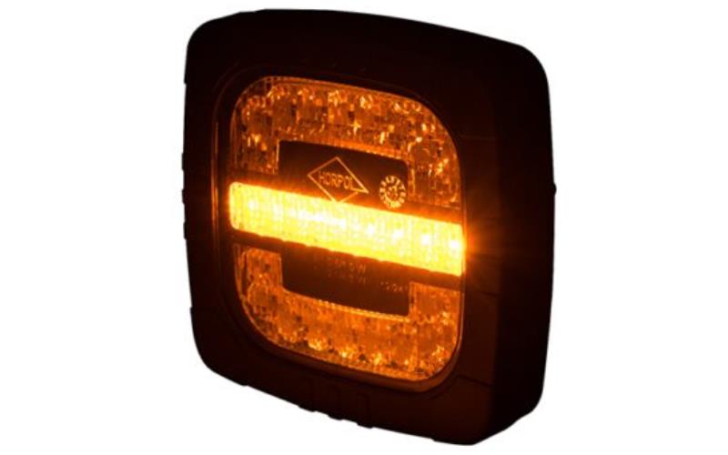 Front Multifunction Light, 2-function (LED) White - Orange 12 / 24V Universal
