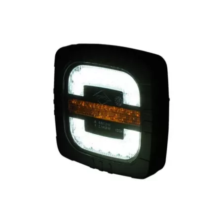 Intergrierte Vordere Leuchte, 2-Funktions (LED) Weiß - Orange 12 / 24V Universal