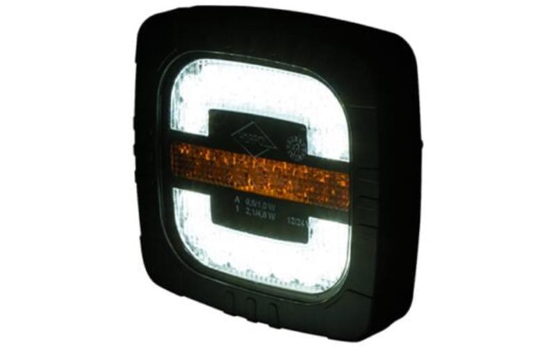 Lampa Zespolona Przednia 2-funkcyjna (LED) Biało - Pomarańczowy 12 / 24V Uniwersalna