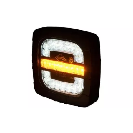 Front Multifunction Light, 2-function (LED) White - Orange 12 / 24V Universal