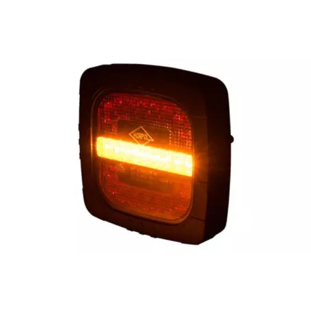 Rear Multifunction Light, 3-function (LED) Orange - Red 12 / 24V Universal