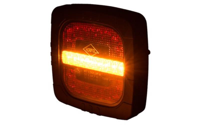 Rear Multifunction Light, 3-function (LED) Orange - Red 12 / 24V Universal