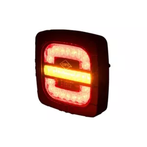 Rear Multifunction Light, 3-function (LED) Orange - Red 12 / 24V Universal